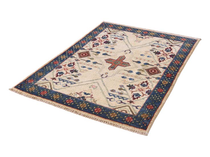Detail image of 2' 9 x 4' Hand Knotted Ariana Ziegler Rug