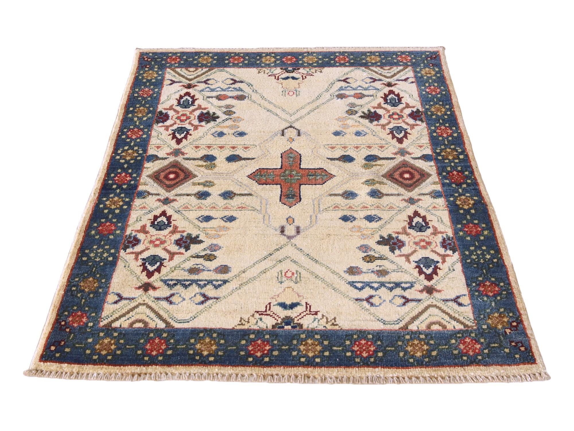 2' 9 x 4' Hand Knotted Ariana Ziegler Rug