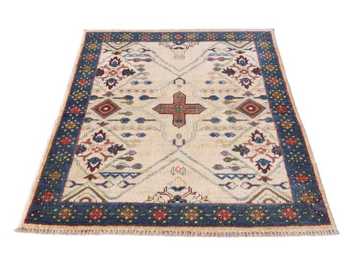 2' 9 x 4' Hand Knotted Ariana Ziegler Rug