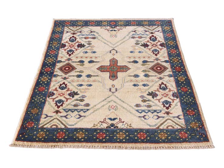 Detail image of 2' 9 x 4' Hand Knotted Ariana Ziegler Rug