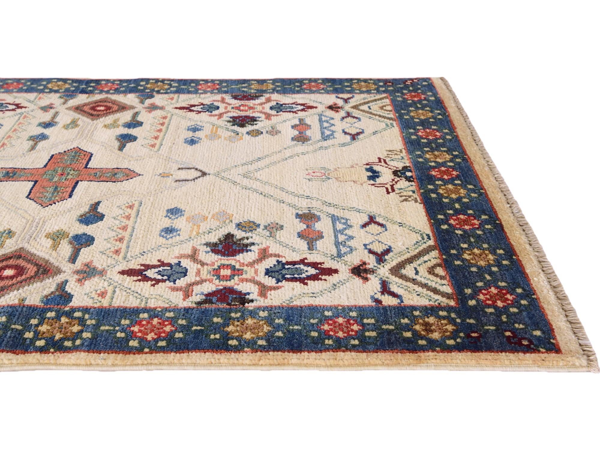 2' 9 x 4' Hand Knotted Ariana Ziegler Rug