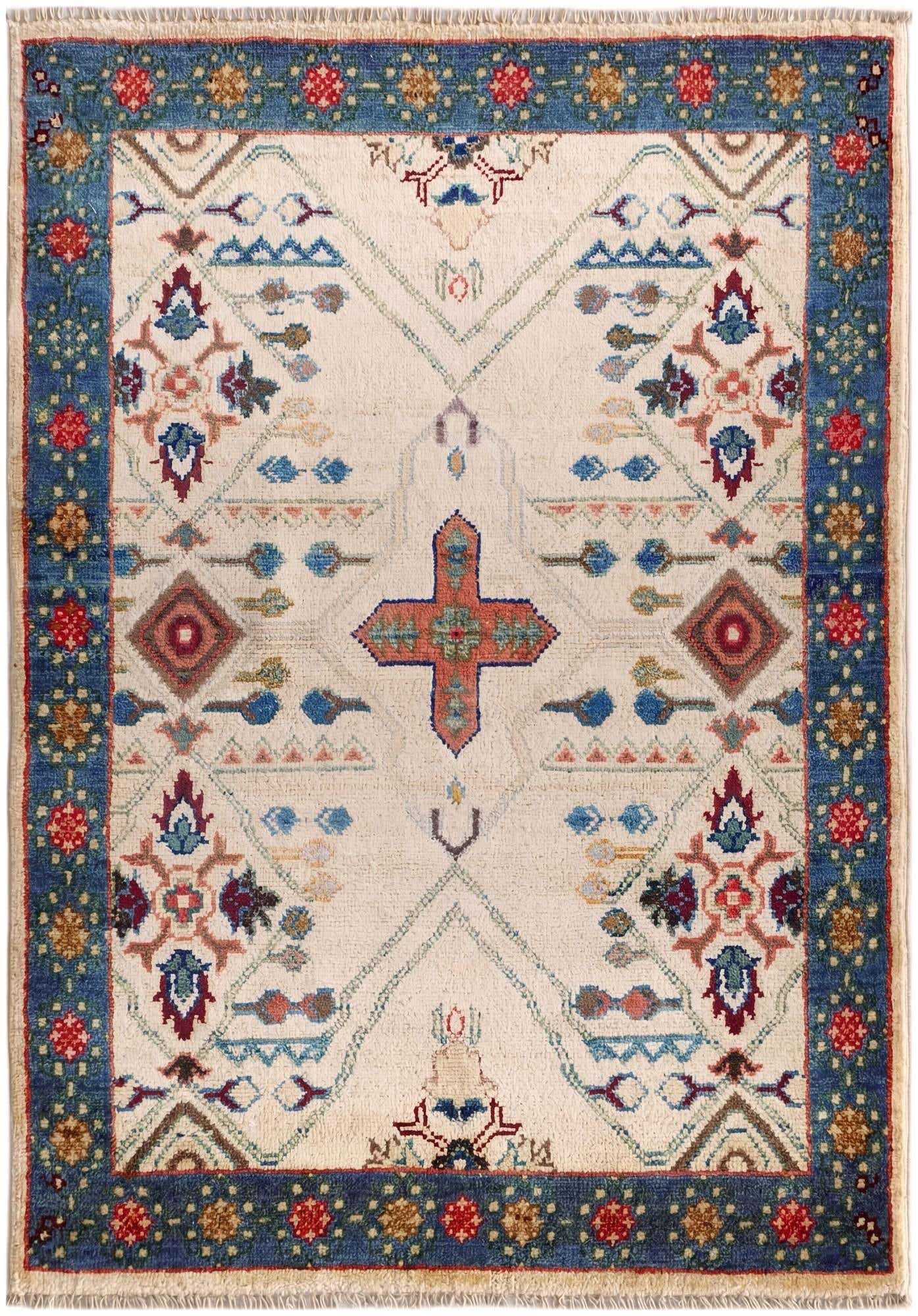 2' 9 x 4' Hand Knotted Ariana Ziegler Rug