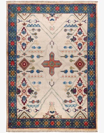 2' 9 x 4' Hand Knotted Ariana Ziegler Rug