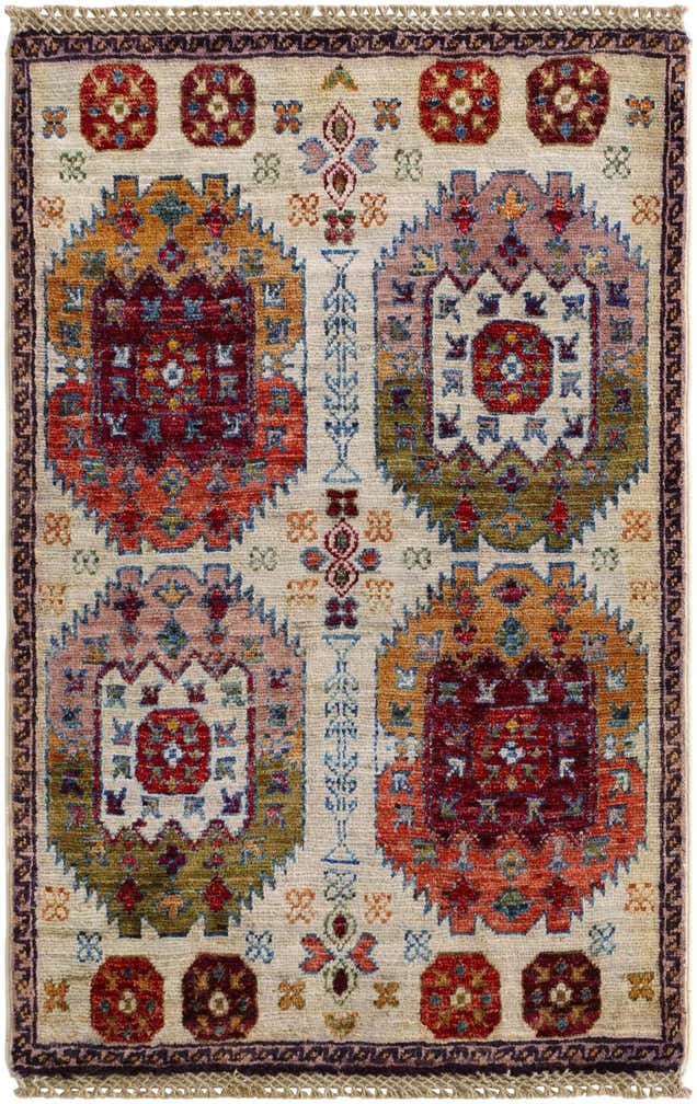 2' x 3' 1 Hand Knotted Ariana Ziegler Rug