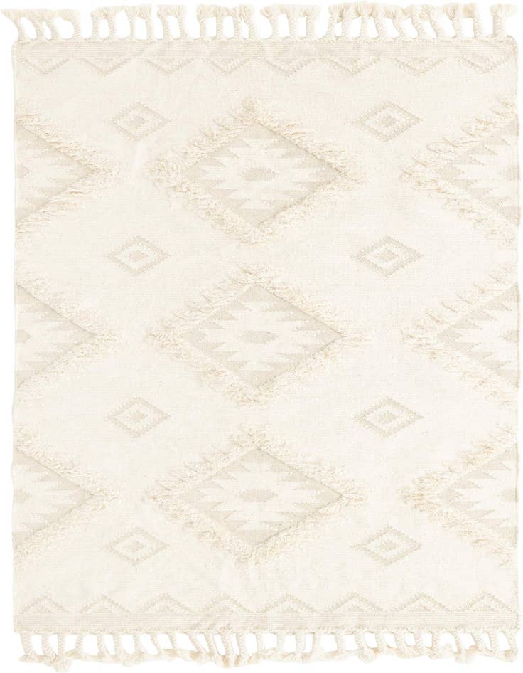 Detail image of 6' 1 x 9' Hand Woven Arizona Wool Rug