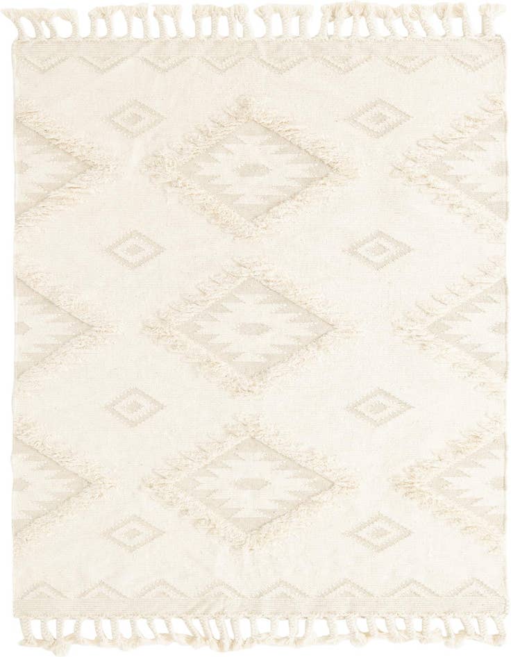 Detail image of 5' 1 x 8' Hand Woven Arizona Wool Rug