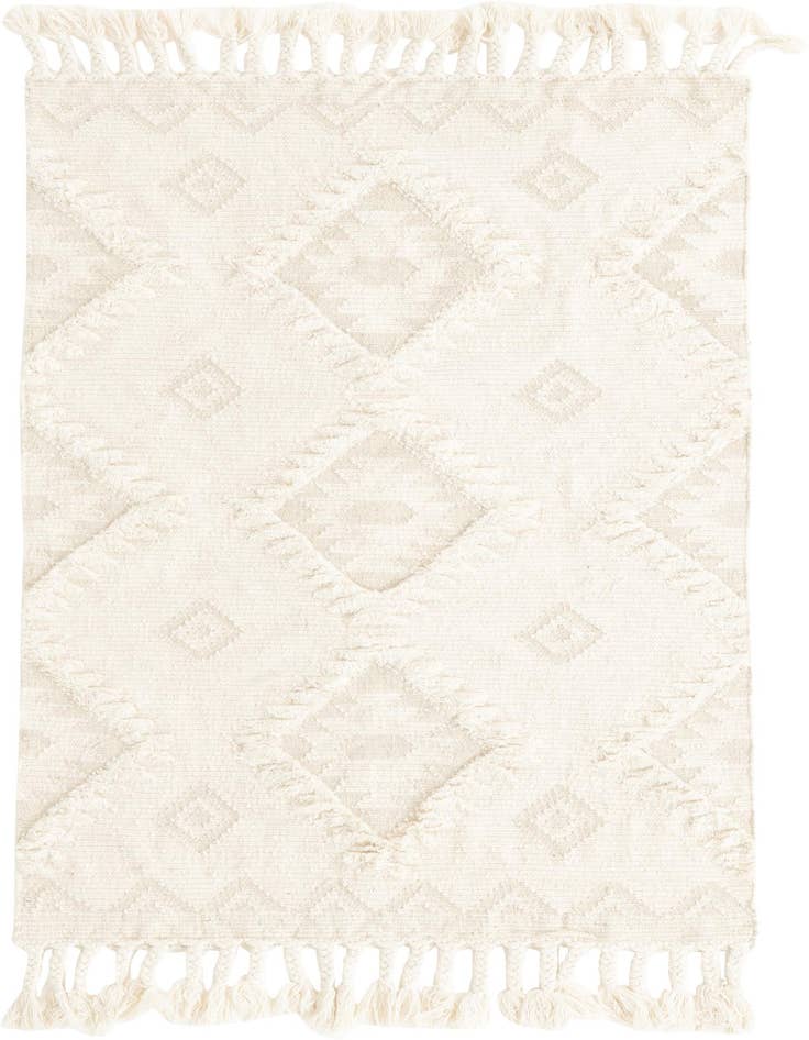 Detail image of 4' 1 x 6' 1 Hand Woven Arizona Wool Rug