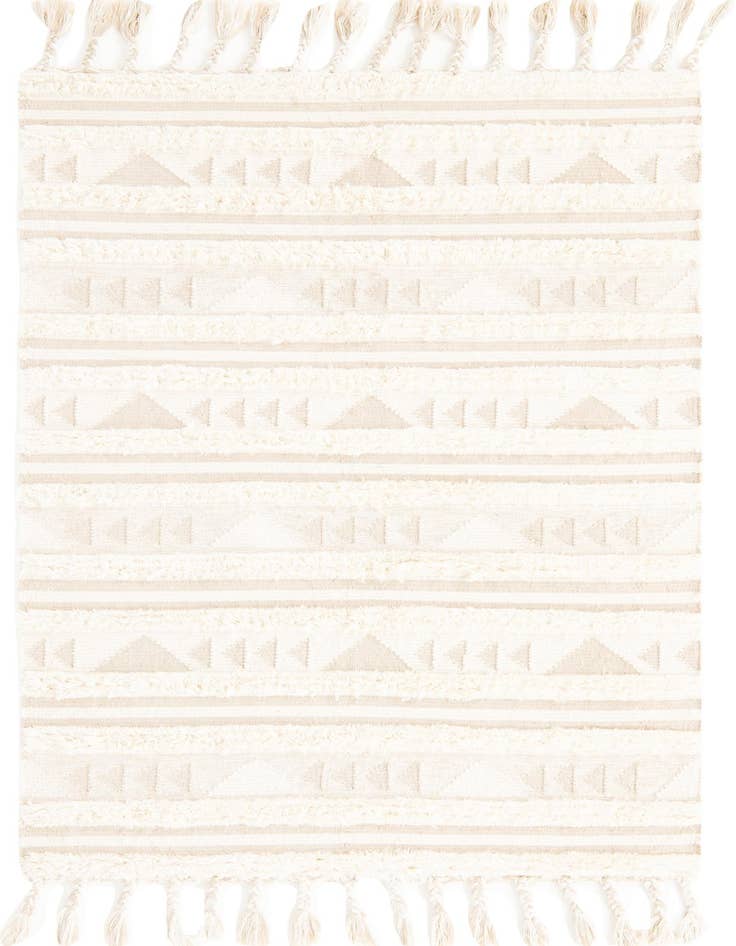 Detail image of 5' 1 x 8' Hand Woven Arizona Wool Rug