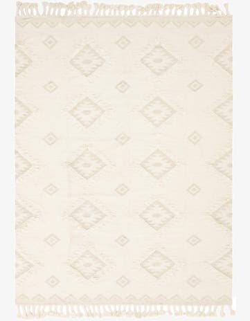 Ivory Hand Woven Arizona Wool Rug