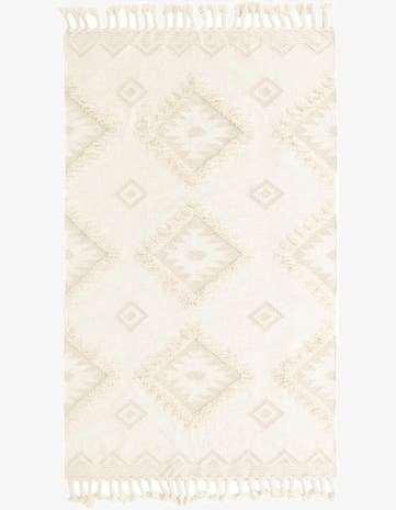 Ivory Hand Woven Arizona Wool Rug