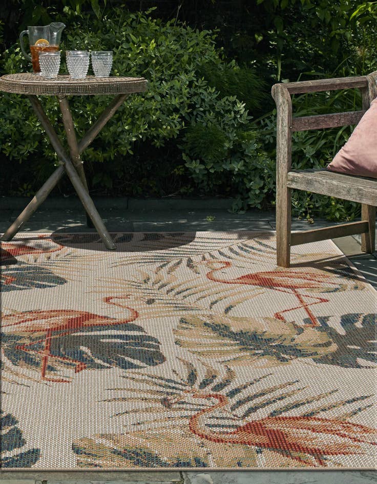 Detail image of 5' 3 x 7' 7  Washable Baja Indoor / Outdoor Rug