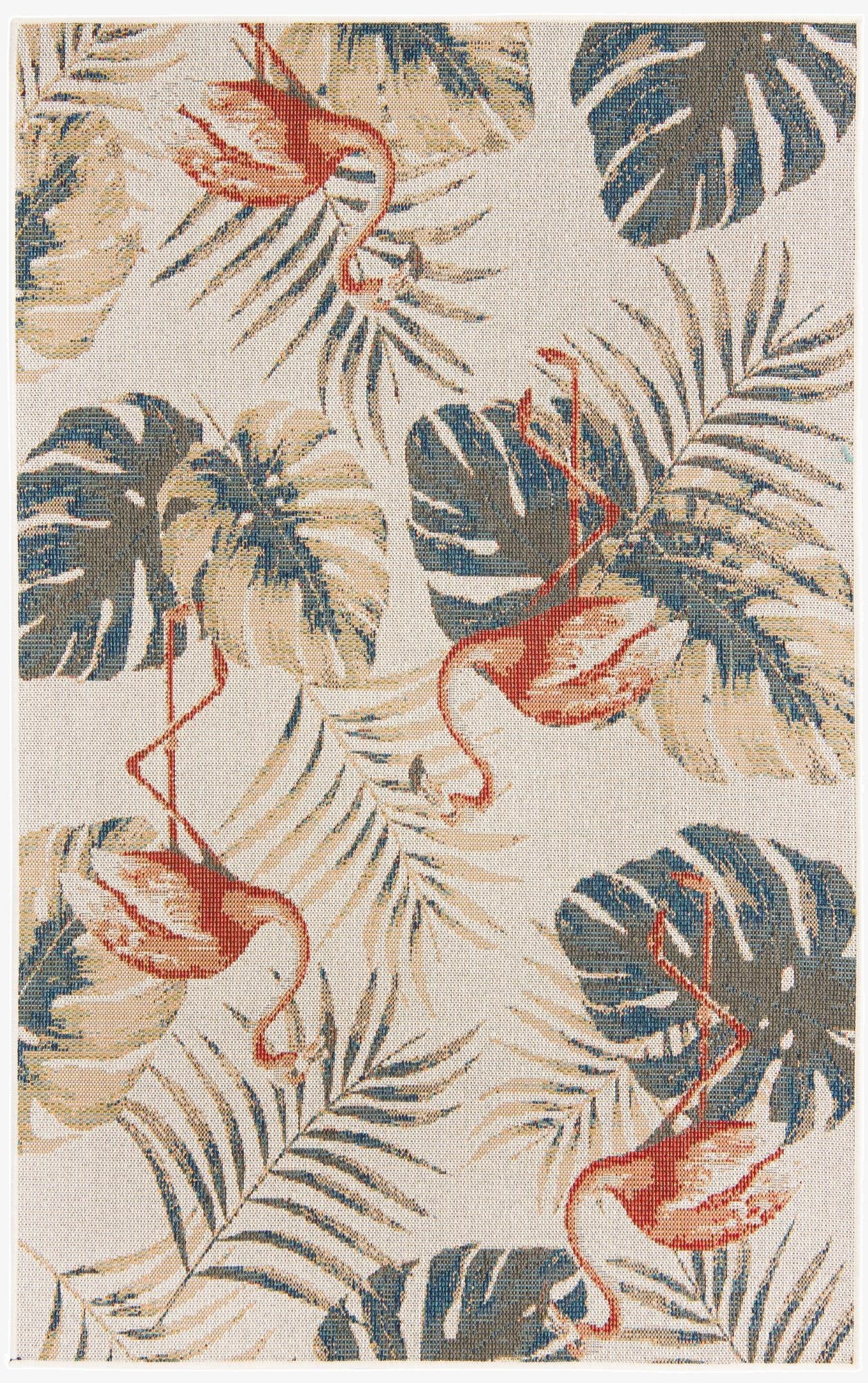 5' 3 x 7' 7  Washable Baja Indoor / Outdoor Rug