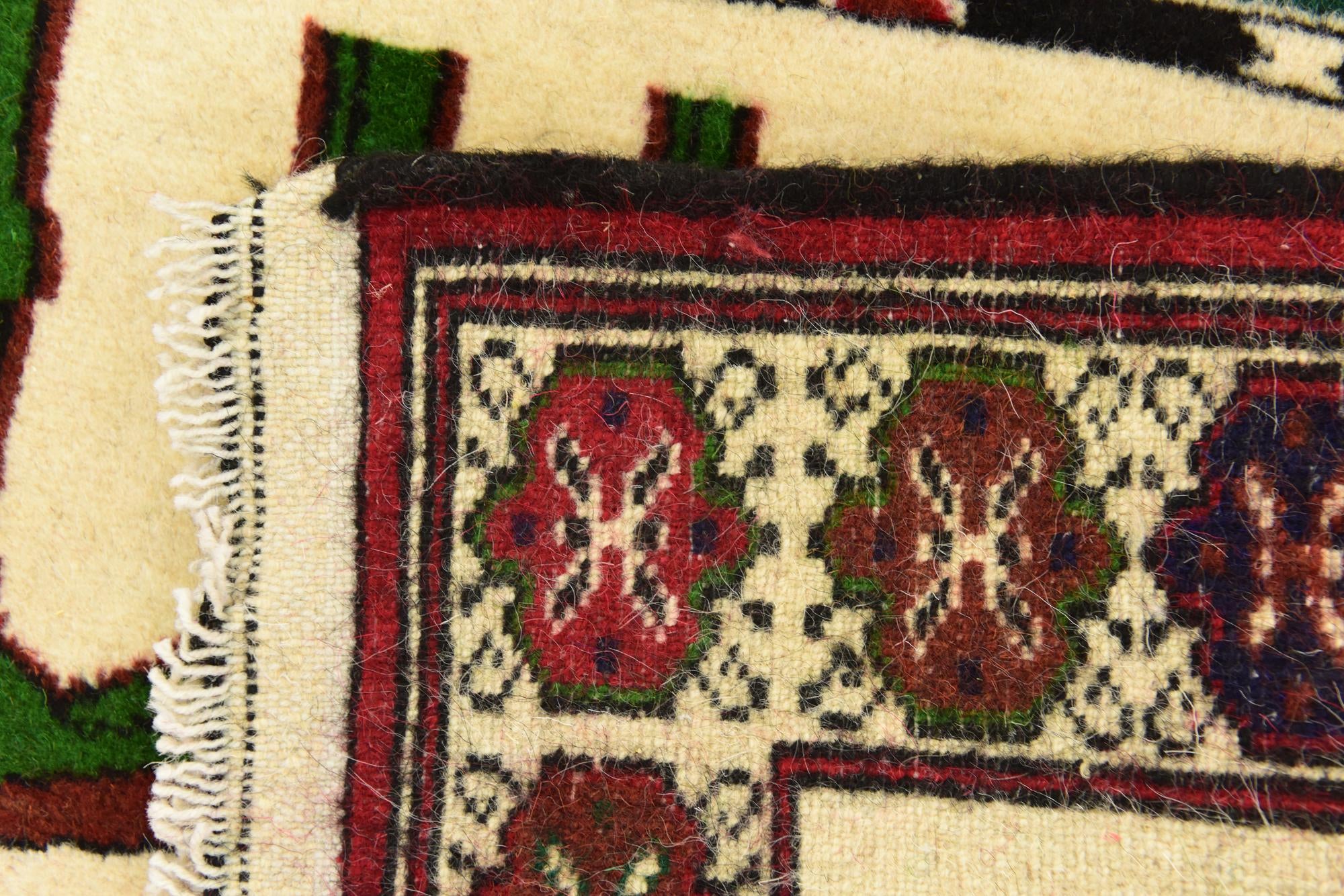 2' 7 x 3' 10 Hand Knotted Balouch Persian Wool Rug
