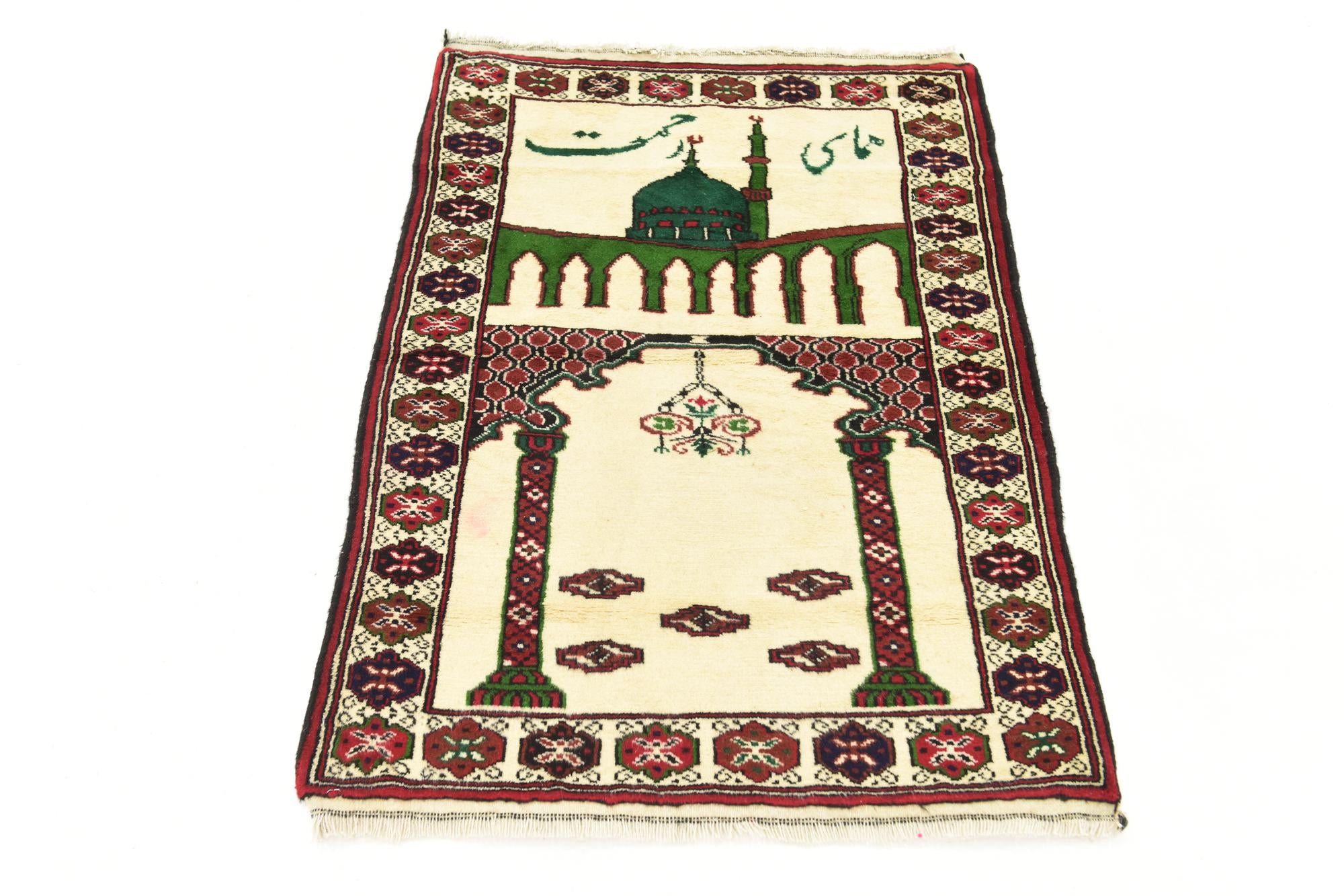 2' 7 x 3' 10 Hand Knotted Balouch Persian Wool Rug