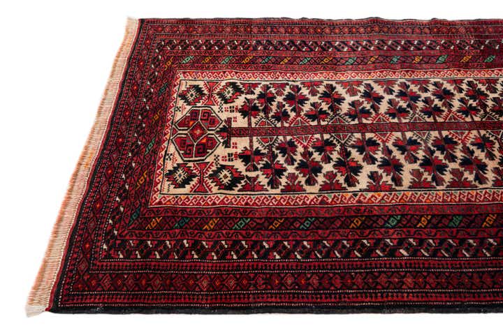 3' 2 x 5' 8 Hand Knotted Balouch Wool Rug