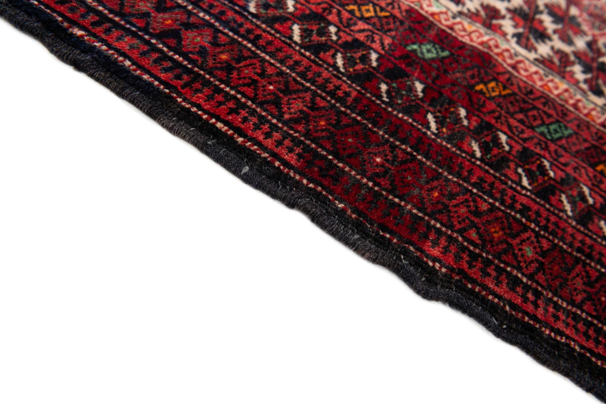 3' 2 x 5' 8 Hand Knotted Balouch Wool Rug