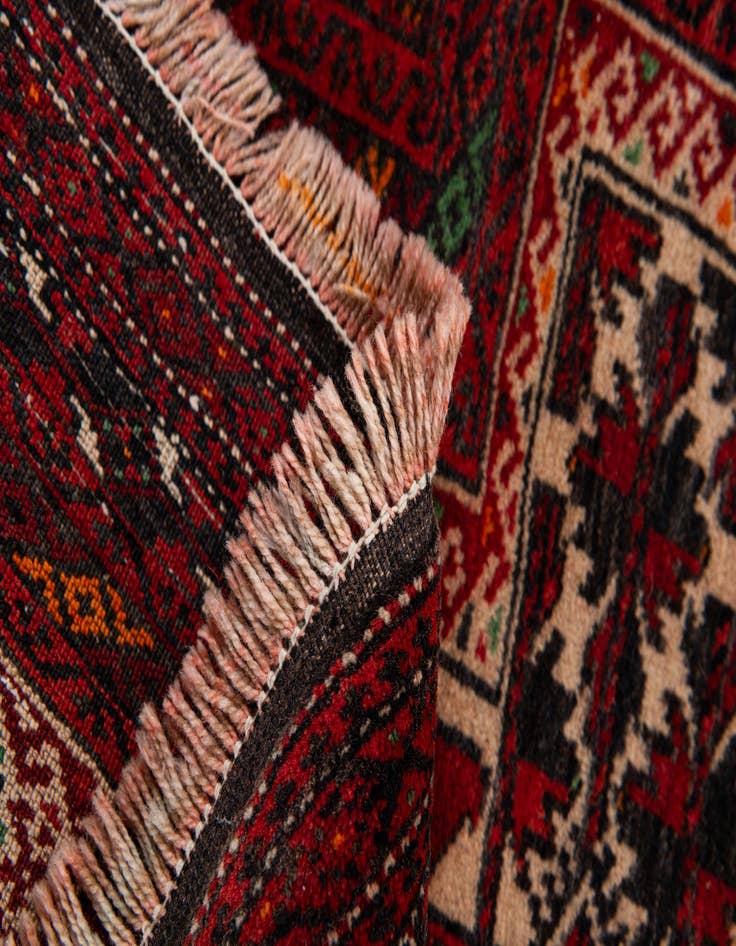 Detail image of 3' 2 x 5' 8  Hand Knotted Balouch Wool Rug
