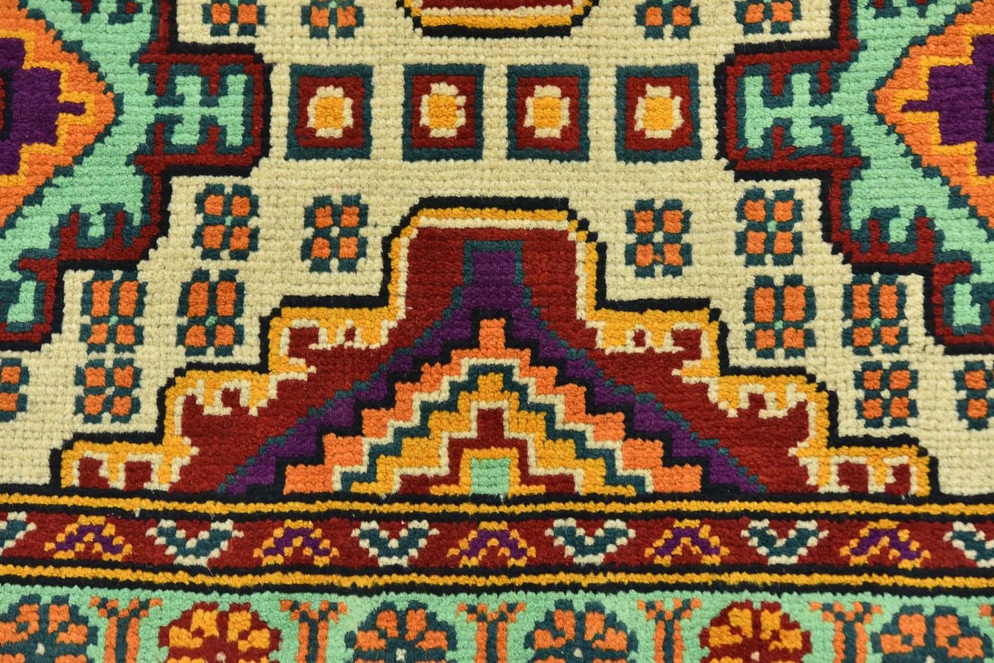 3' 4 x 5' Hand Knotted Balouch Rug
