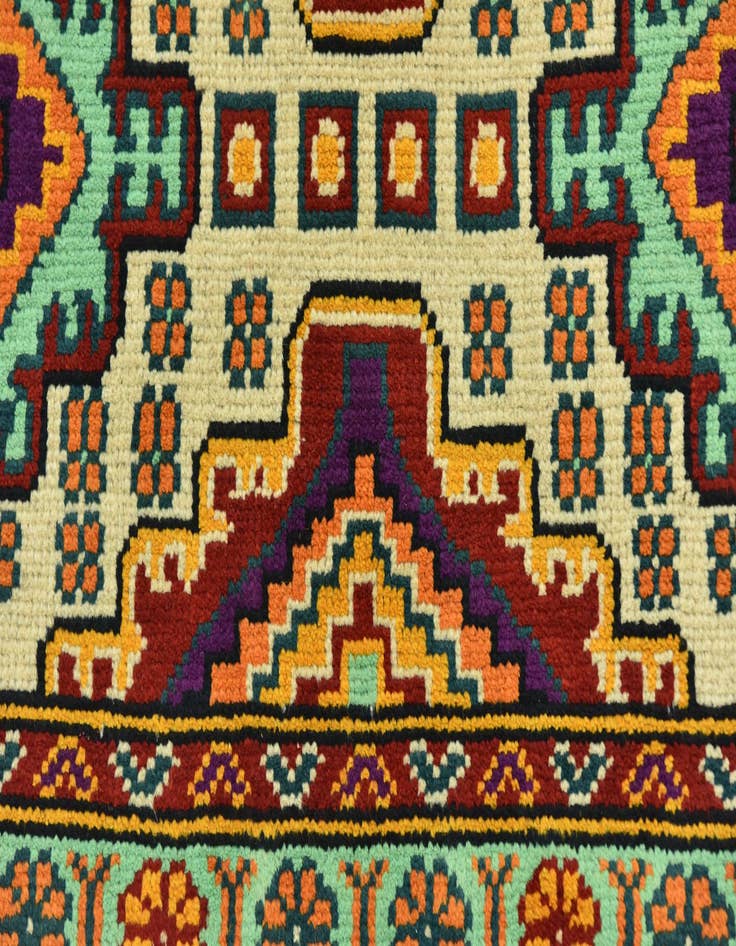 Detail image of 3' 4 x 5' Hand Knotted Balouch Rug