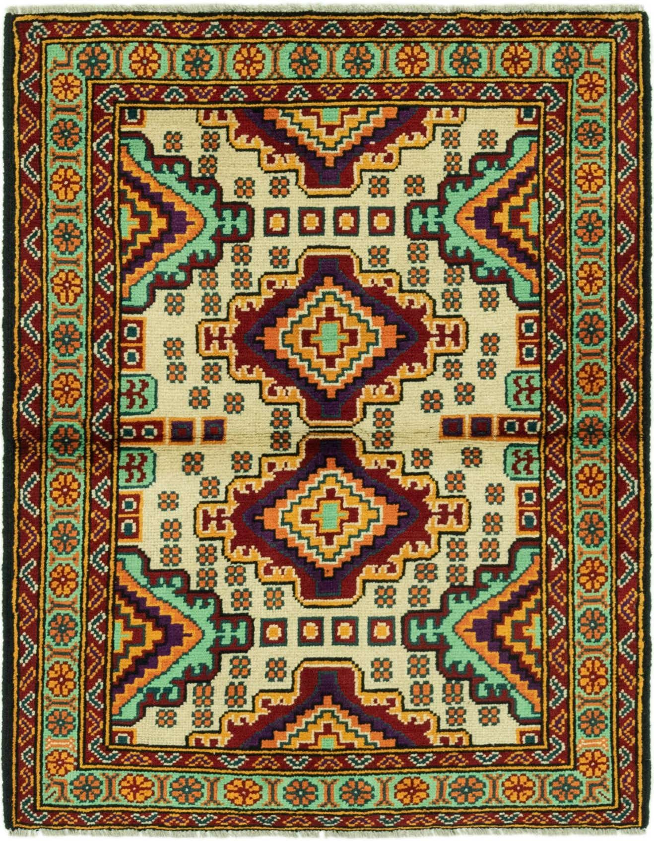3' 4 x 5' Hand Knotted Balouch Rug