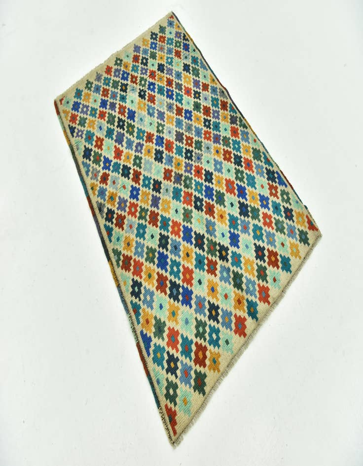 Detail image of 3' 5 x 5'  Hand Knotted Balouch Rug