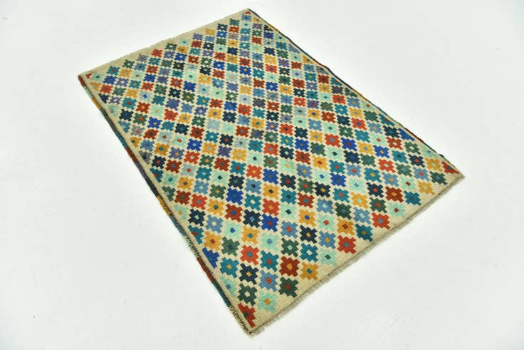 Detail image of 3' 5 x 5' Hand Knotted Balouch Rug