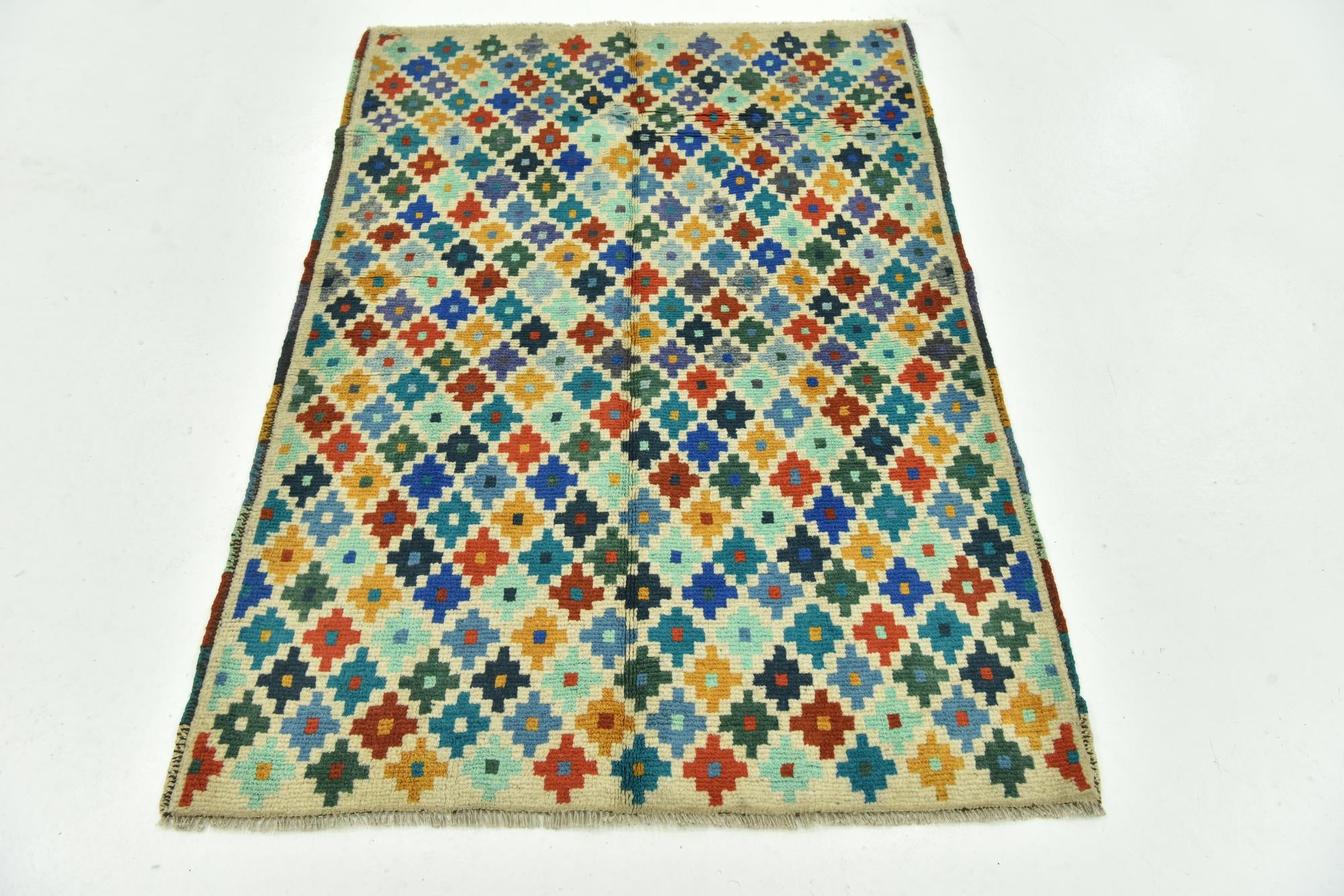 3' 5 x 5' Hand Knotted Balouch Rug