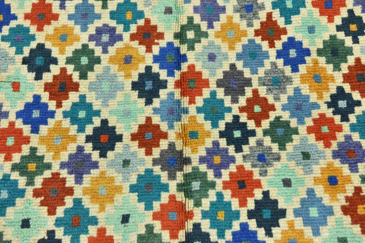 3' 5 x 5' Hand Knotted Balouch Rug