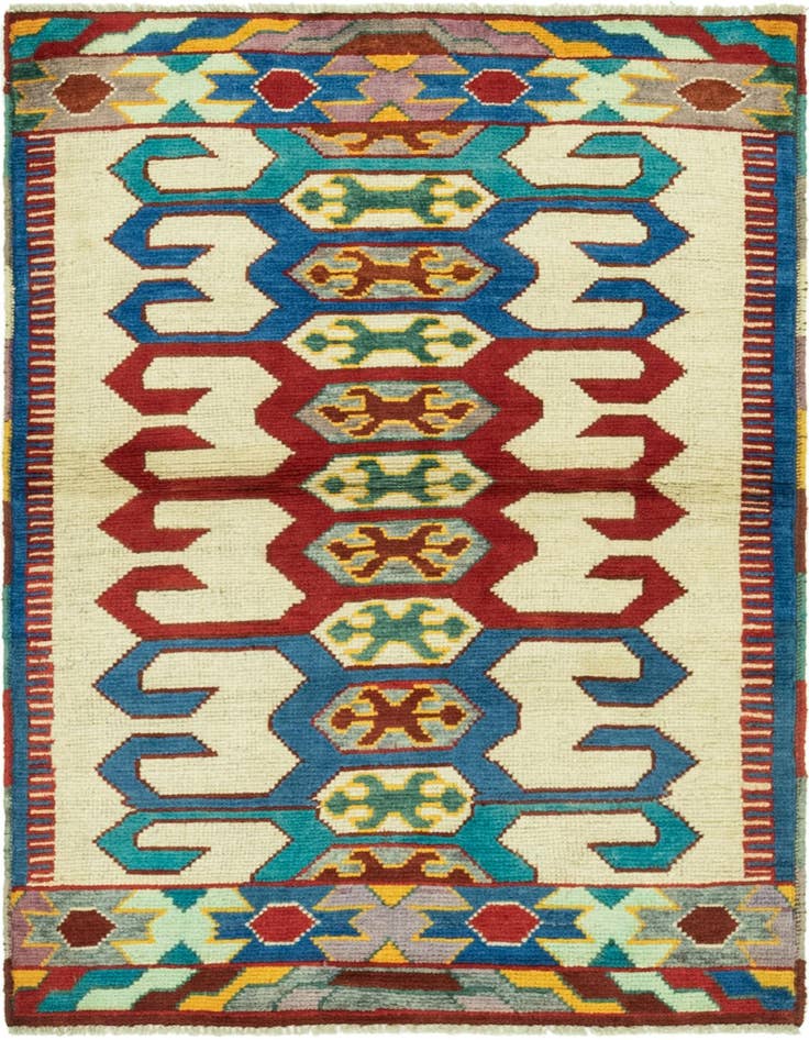 Detail image of 3' 2 x 4' 8 Hand Knotted Balouch Rug