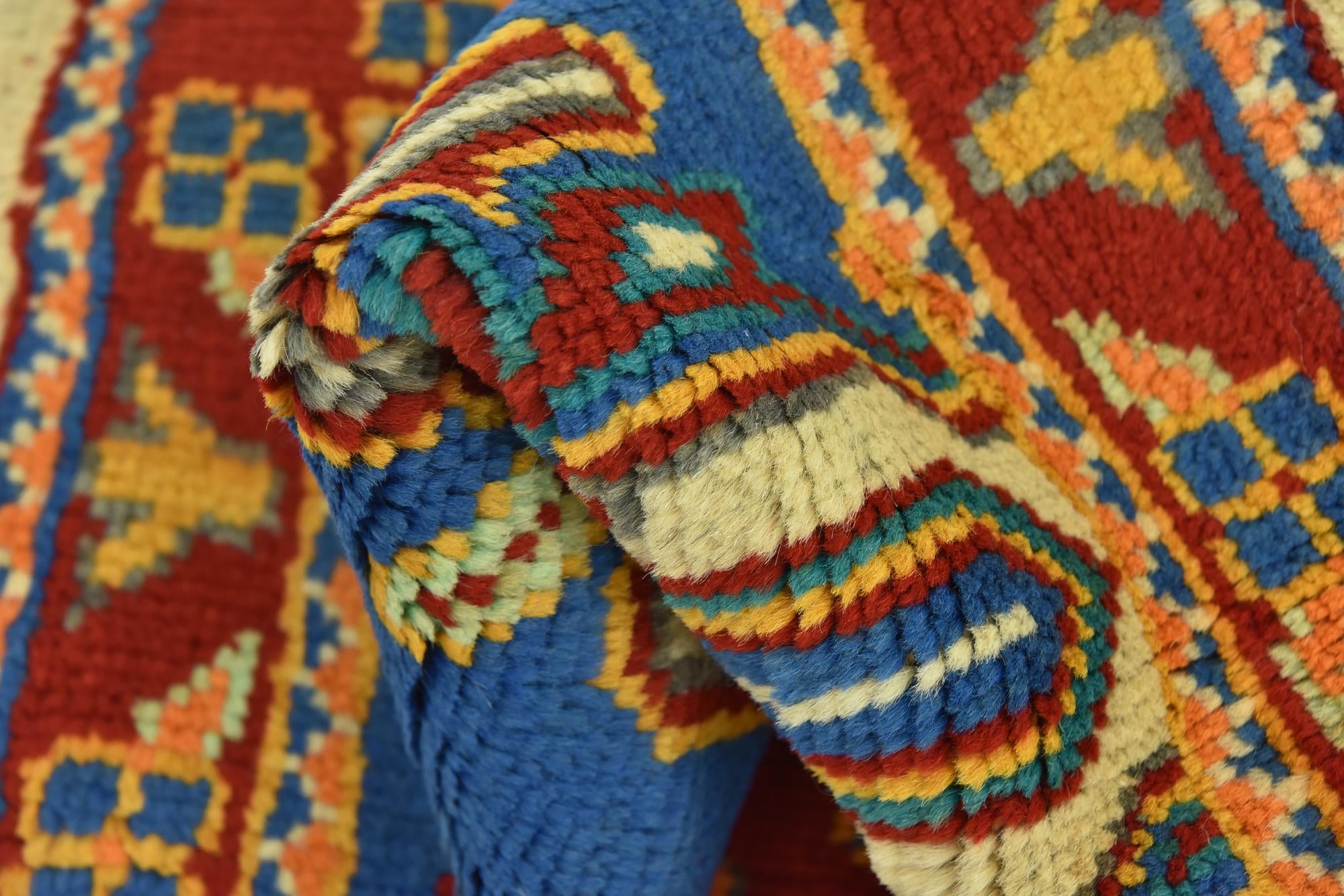 3' 4 x 4' 10 Hand Knotted Balouch Rug