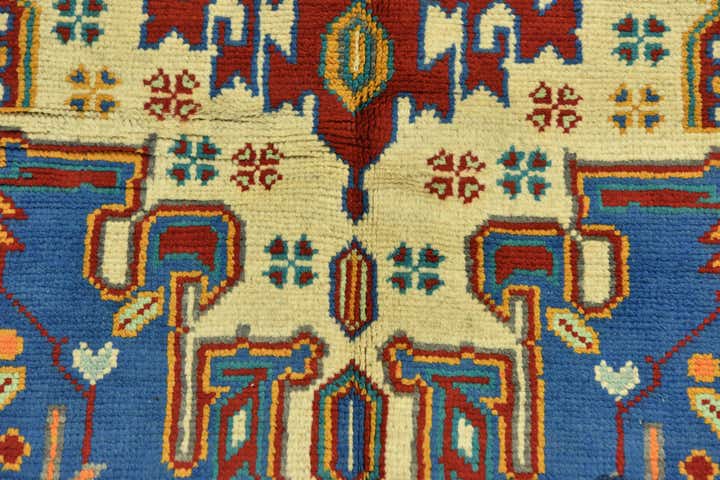 3' 4 x 4' 10 Hand Knotted Balouch Rug