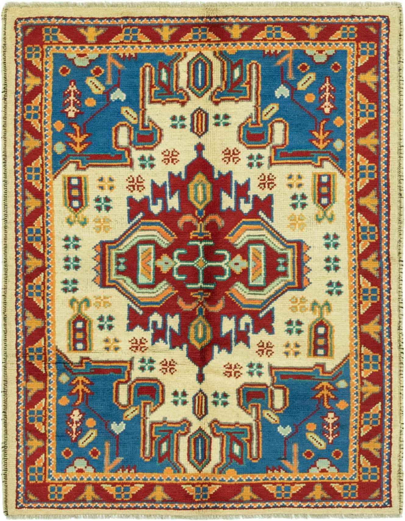 3' 4 x 4' 10 Hand Knotted Balouch Rug