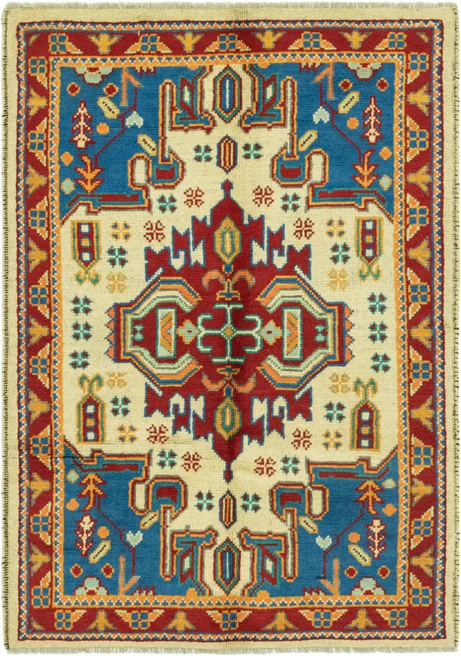 Detail image of 3' 4 x 4' 10 Hand Knotted Balouch Rug