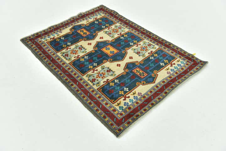 3' 5 x 4' 9 Hand Knotted Balouch Rug