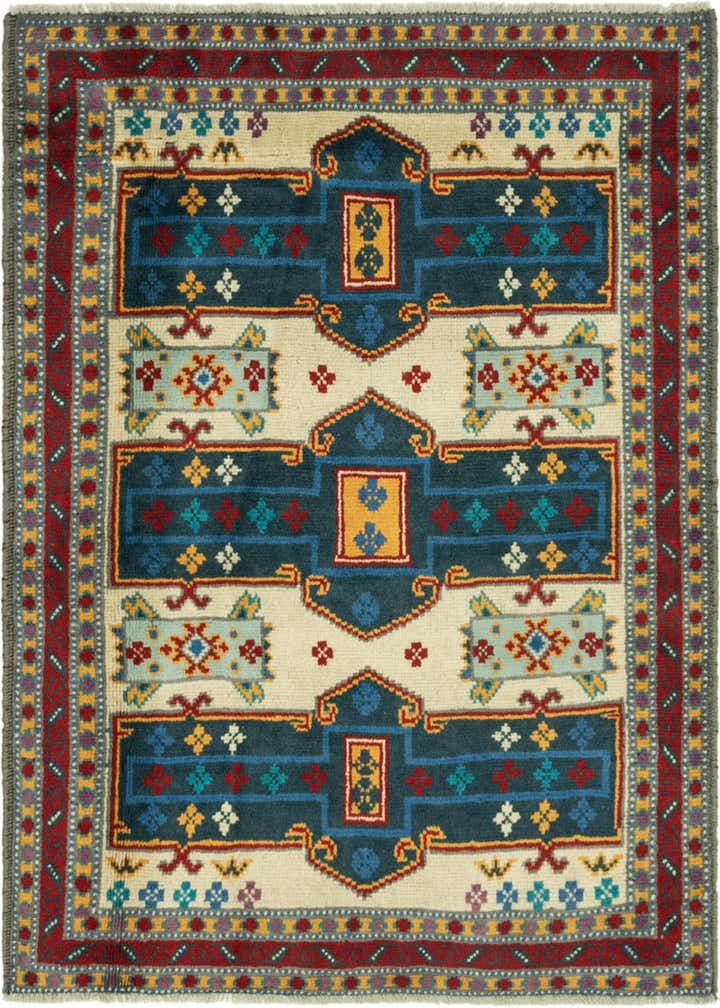 3' 5 x 4' 9 Hand Knotted Balouch Rug