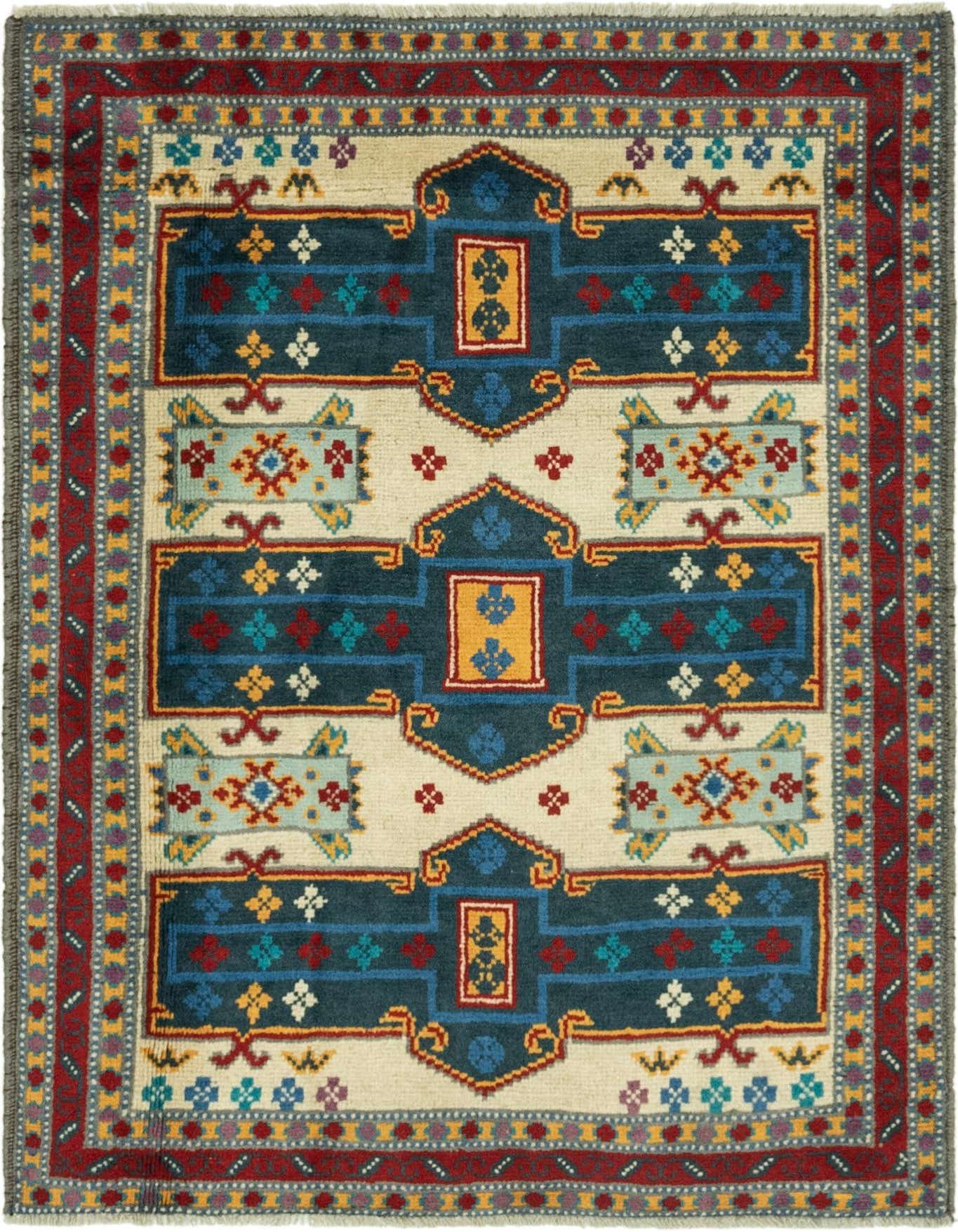 3' 5 x 4' 9 Hand Knotted Balouch Rug
