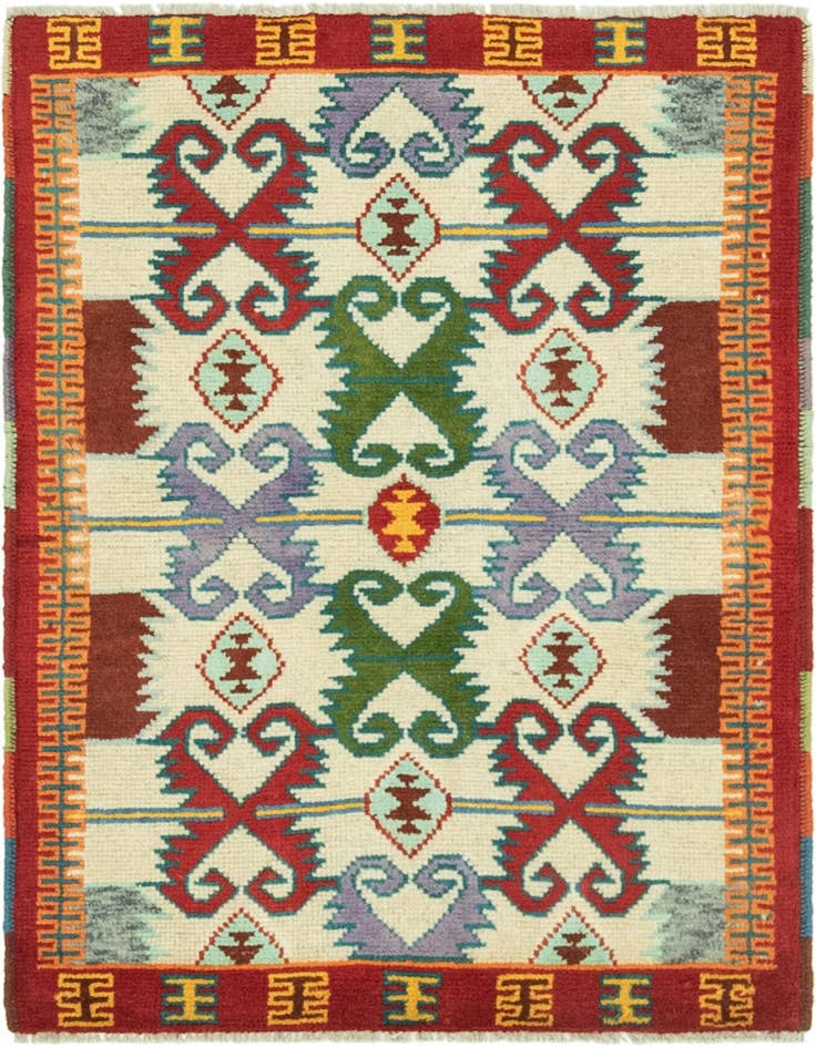Detail image of 2' 8 x 3' 11 Hand Knotted Balouch Rug