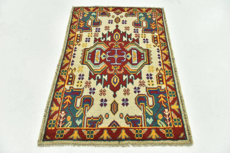 Detail image of 2' 8 x 4' 2 Hand Knotted Balouch Rug