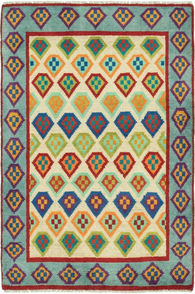 Detail image of 2' 9 x 4' Hand Knotted Balouch Rug