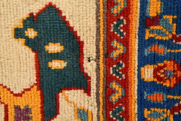 Detail image of 5' 7 x 8' Hand Knotted Balouch Rug