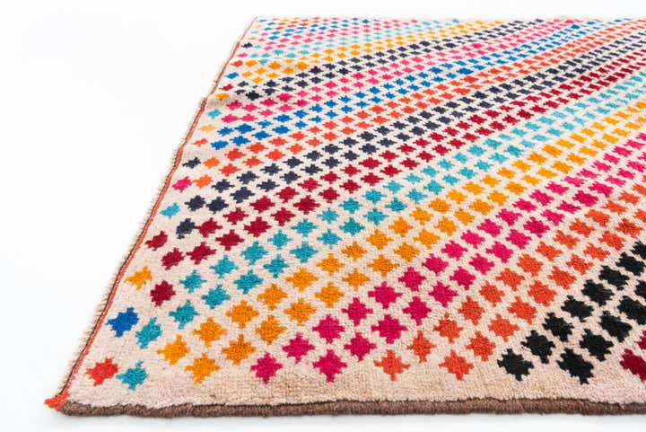 4' 9 x 6' 8 Hand Knotted Balouch Wool Rug