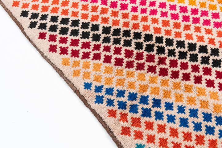 4' 9 x 6' 8 Hand Knotted Balouch Wool Rug