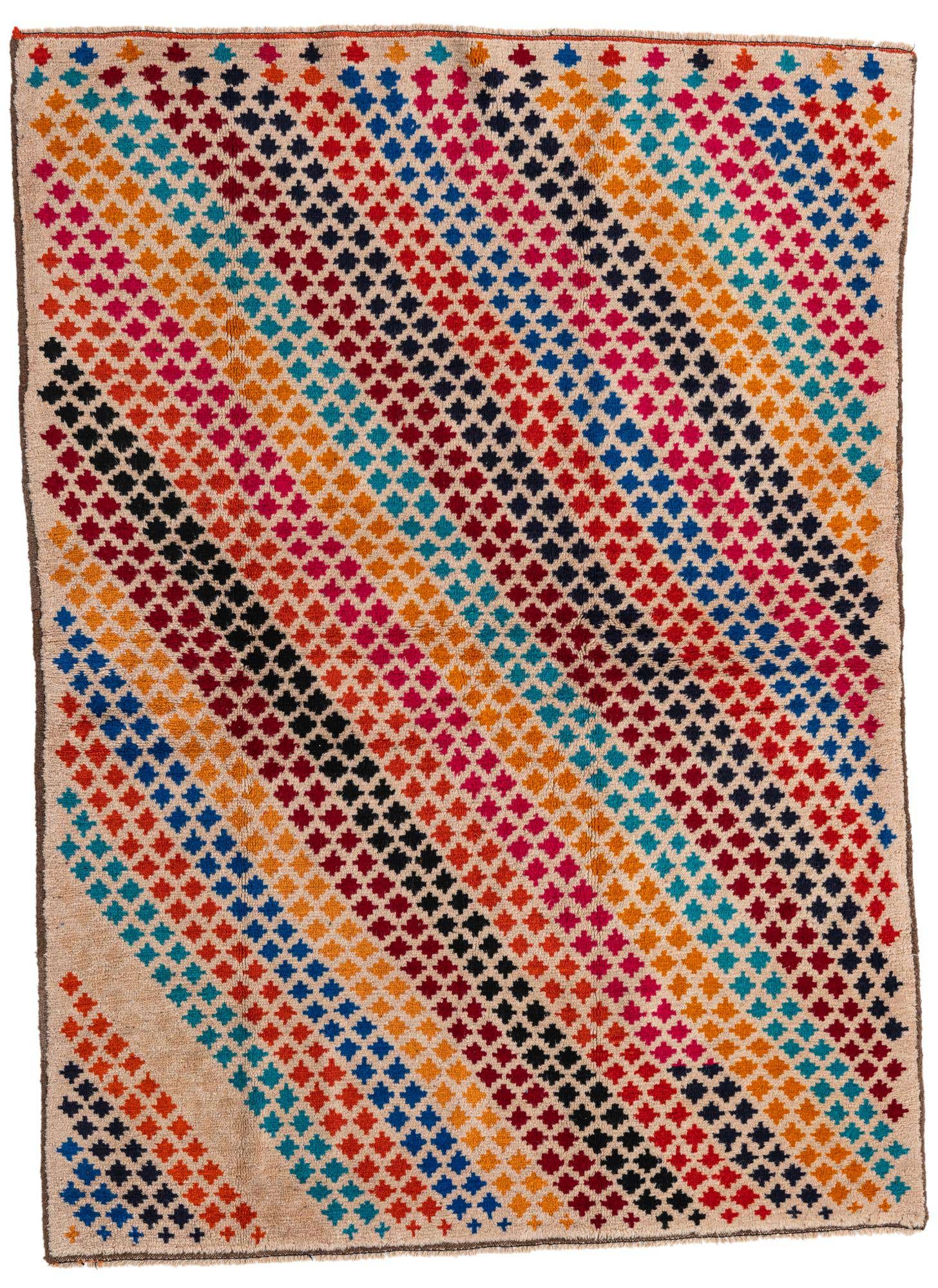 4' 9 x 6' 8 Hand Knotted Balouch Wool Rug