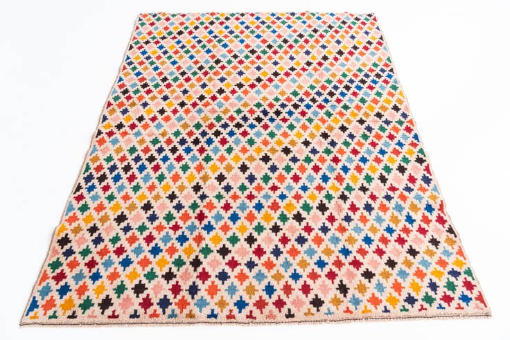 Detail image of 5' 3 x 6' 8 Hand Knotted Balouch Wool Rug