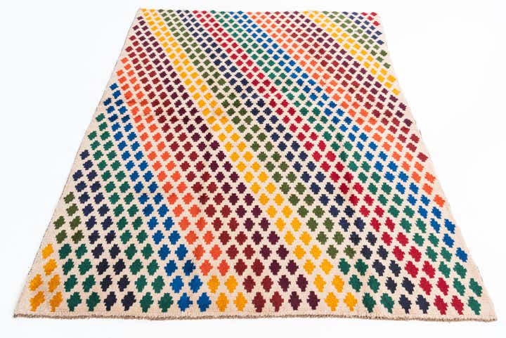 5' 1 x 6' 6 Hand Knotted Balouch Wool Rug