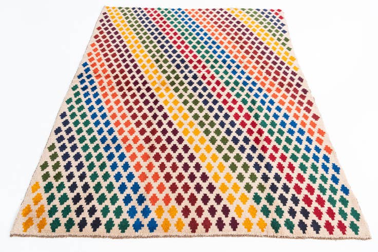 Detail image of 5' 1 x 6' 6 Hand Knotted Balouch Wool Rug