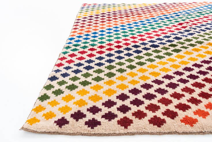 Detail image of 5' 1 x 6' 6 Hand Knotted Balouch Wool Rug