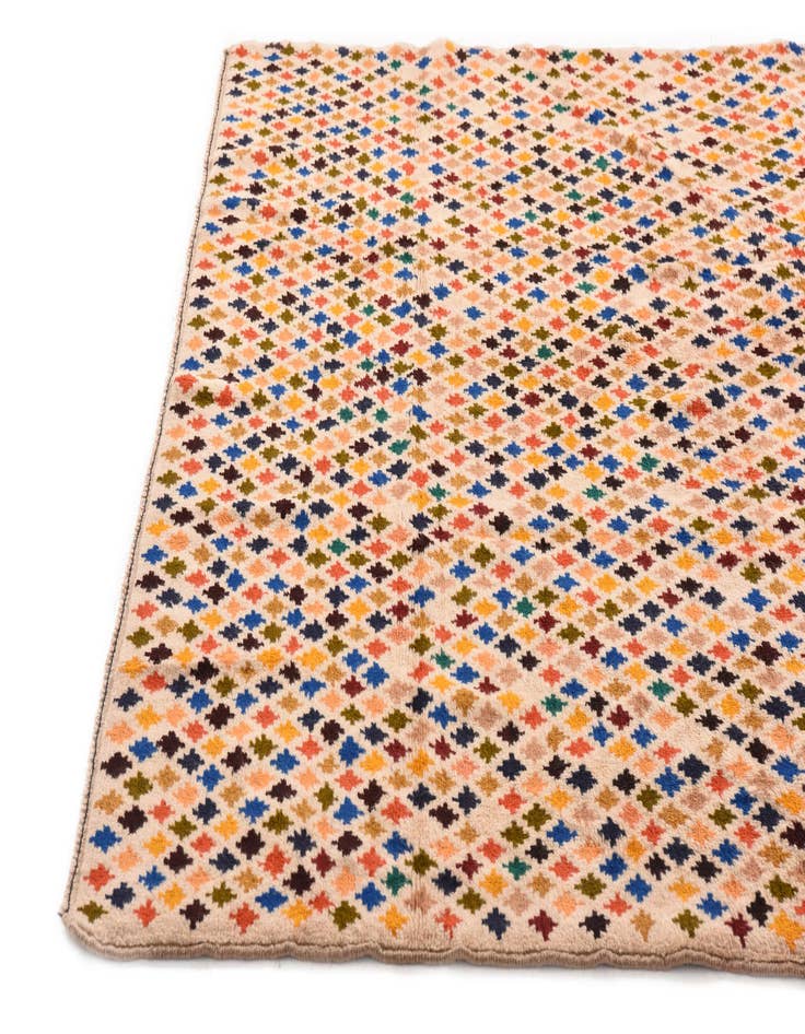 Detail image of 6' 1 x 7' 7  Hand Knotted Balouch Wool Rug