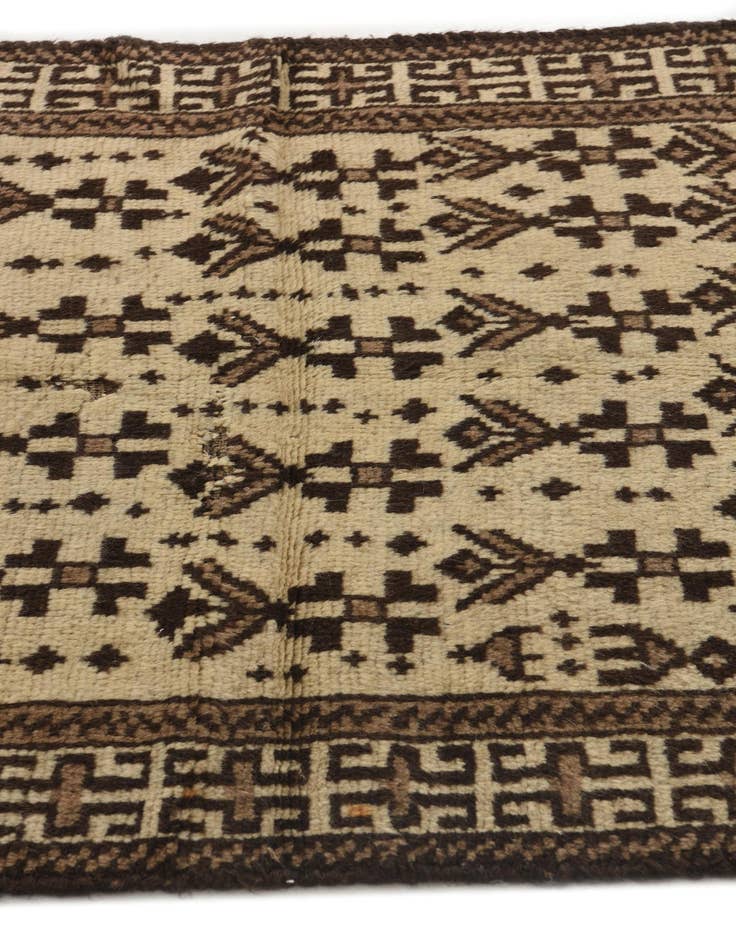 Detail image of 3' 3 x 4' 7  Hand Knotted Balouch Wool Rug