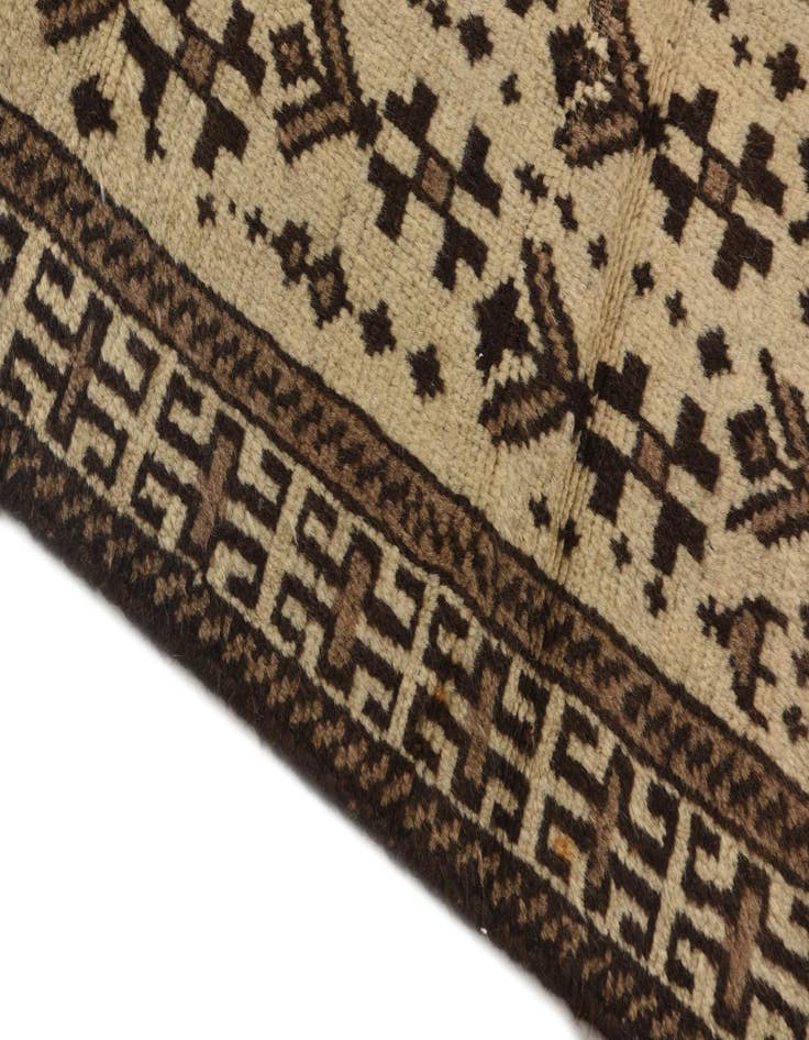 Detail image of 3' 3 x 4' 7  Hand Knotted Balouch Wool Rug